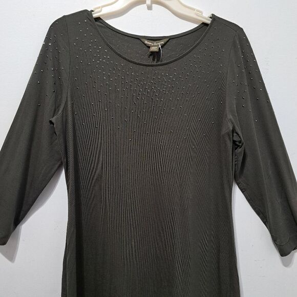 Tommy Bahama Studded Embellished Pullover Ligthweight Mini Dress Pepper Med NWT - Picture 7 of 14